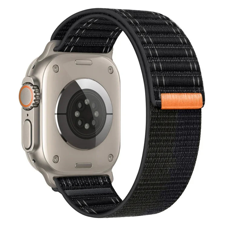 Sea Wave Nylon Hook and Loop Fastener Watch Band, For Apple Watch SE 2022 40mm, For Apple Watch SE 2022 44mm, For Apple Watch Series 7 41mm, For Apple Watch Series 7 45mm, For Apple Watch Series 6 40mm, For Apple Watch Series 6 44mm