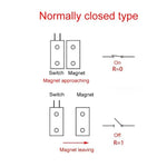 10 PCS Embedded NC Model Door Magnetic Sensor Switch - Trustpick