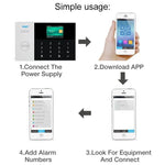3G/GPRS + WiFi Intelligent Alarm System with Touch Keypad & LCD Screen & RFID function - Trustpick