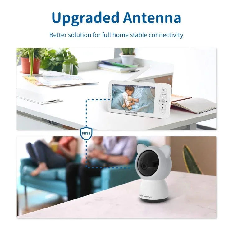 5 Inch HD Baby Monitor Wireless Wifi Baby Care Camera - Trustpick