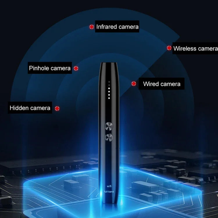 WT09 IR-Kameraobjektivdetektor, drahtlose Signalerkennung, Gerätefinder, Anti-Tracking-GPS-Radar-Funkfrequenzdetektor