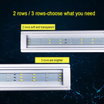 XY-60K Dreireihige Aquarienglas-Fischtank-LED-Aquarienhalterungslampen, US-Stecker, XY-60K Dreireihig