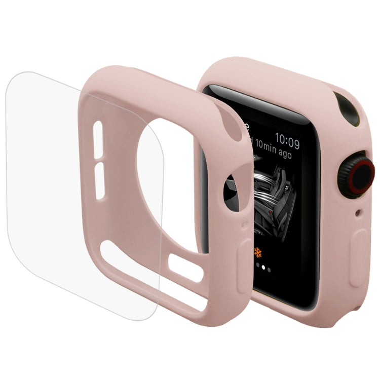 ENKAY Hat-Prince 2-in-1 TPU-Schutzhülle (halb-umschließend) + 3D-Vollbild-PET-Displayschutzfolie (gebogen, hitzebeständig) für Apple Watch Series 6 / 5 / 4 / SE3 / 2 / 1 (40 mm, 40 mm)