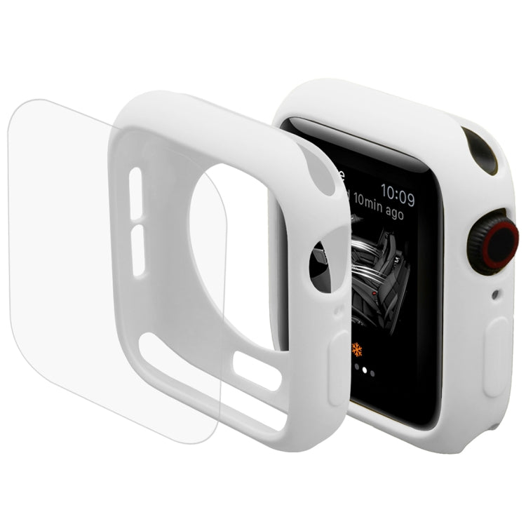 ENKAY Hat-Prince 2-in-1 TPU-Schutzhülle (halb-umschließend) + 3D-Vollbild-PET-Displayschutzfolie (gebogen, hitzebeständig) für Apple Watch Series 6 / 5 / 4 / SE3 / 2 / 1 (40 mm, 40 mm)