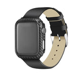 ENKAY Hat-Prince 2-in-1 Schutzhülle aus TPU mit Carbonfaser-Textur + 3D-Vollbild-Displayschutzfolie aus PET (gebogen, hitzebeständig) für Apple Watch Series 6 / 5 / 4 / Watch SE (40 mm)