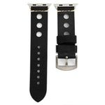Für Apple Watch Series 7 45 mm / 6 &amp; SE &amp; 5 &amp; 4 44 mm / 42 mm 3 &amp; 2 &amp; 1 Retro-Armband aus echtem Leder mit Lochmuster, für 42 mm