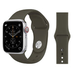 Für Apple Watch Series 3, 2 und 1 (38 mm): Modisches, schlichtes Silikon-Armband, passend für 38 mm