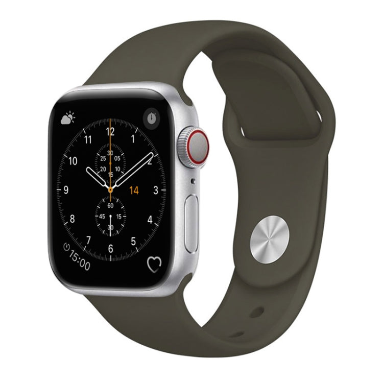 Für Apple Watch Series 3, 2 und 1 (38 mm): Modisches, schlichtes Silikon-Armband, passend für 38 mm