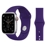 Für Apple Watch Series 3, 2 und 1 (38 mm): Modisches, schlichtes Silikon-Armband, passend für 38 mm