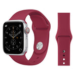 Für Apple Watch Series 3, 2 und 1 (38 mm): Modisches, schlichtes Silikon-Armband, passend für 38 mm