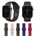 Für Apple Watch Series 3, 2 und 1 (38 mm): Modisches, schlichtes Silikon-Armband, passend für 38 mm