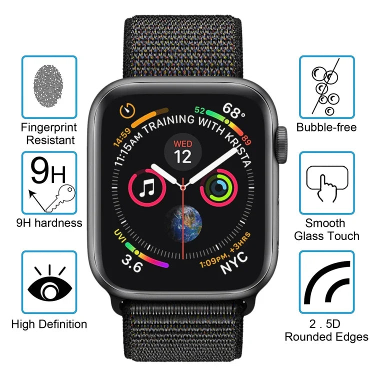 ENKAY Hat-Prince 3D Vollbild-PET-Displayschutzfolie, gebogen, hitzebeständig, HD-Qualität, für Apple Watch Series 6 / 5 / 4 / Watch SE 44 mm
