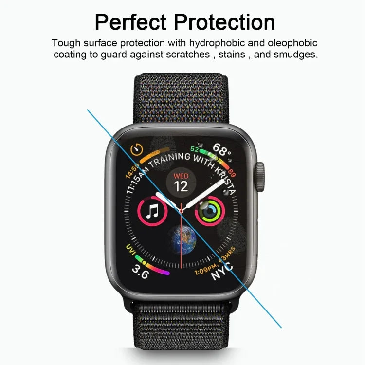 ENKAY Hat-Prince 3D Vollbild-PET-Displayschutzfolie, gebogen, hitzebeständig, HD-Qualität, für Apple Watch Series 6 / 5 / 4 / Watch SE 44 mm