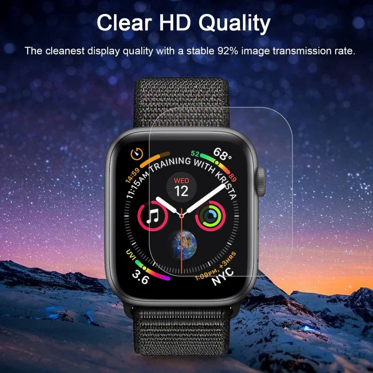 ENKAY Hat-Prince 3D Vollbild-PET-Displayschutzfolie, gebogen, hitzebeständig, HD-Qualität, für Apple Watch Series 6 / 5 / 4 / Watch SE 44 mm