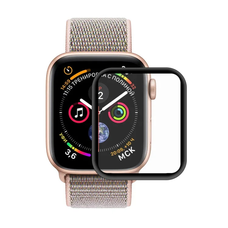 ENKAY Hat-Prince 3D Vollbild-Displayschutzfolie aus galvanisiertem PET, gebogen, hitzebeständig, HD-Qualität für Apple Watch Series 6 / 5 / 4 / Watch SE 40 mm
