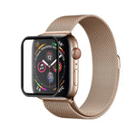 2 Stück ENKAY Hat-Prince 3D Vollbild-PET-Schutzfolie + 3D Vollbild-PET-Schutzfolie mit galvanischer Beschichtung, gebogen, hitzebeständig, HD-Displayschutzfolie für Apple Watch Series 6 / 5 / 4 / Watch SE 44 mm