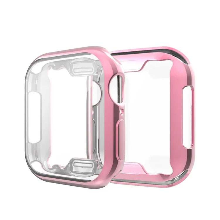 Full Coverage Plating TPU Case For Apple Watch Series 6 / 5 / 4 / Watch SE 40mm, For Series 5 & 4 40mm, For Apple Watch Series 6 / 5 / 4 / Watch SE 40mm
