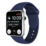 Silikonarmband mit Doppelnieten für Apple Watch Series 3, 2 und 1 (38 mm)