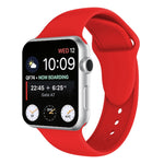 Silikonarmband mit Doppelnieten für Apple Watch Series 3, 2 und 1 (38 mm)
