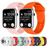 Silikonarmband mit Doppelnieten für Apple Watch Series 3, 2 und 1 (38 mm)