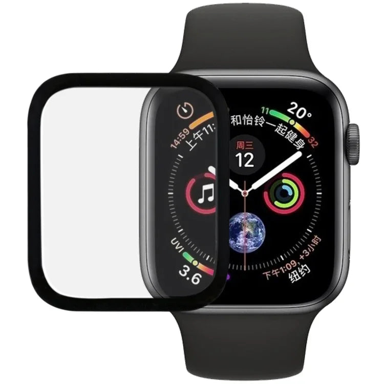 9H 3D-Kantenkleber-Vollbild-Schutzglasfolie für Apple Watch Series 6 / 5 / 4 / Watch SE 40 mm
