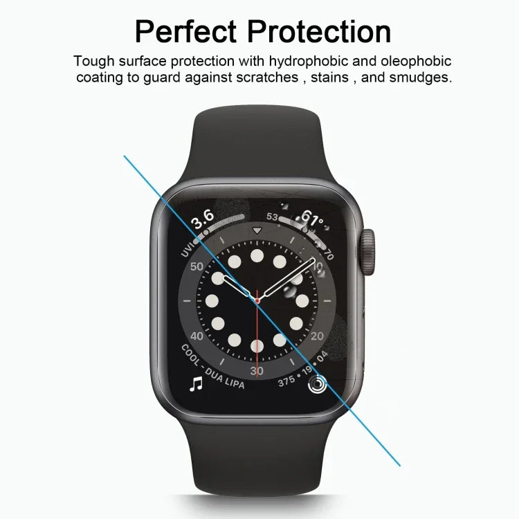 9H 2.5D Schutzglasfolie aus gehärtetem Glas für Apple Watch Series 6 / 5 / 4 / Watch SE 44 mm