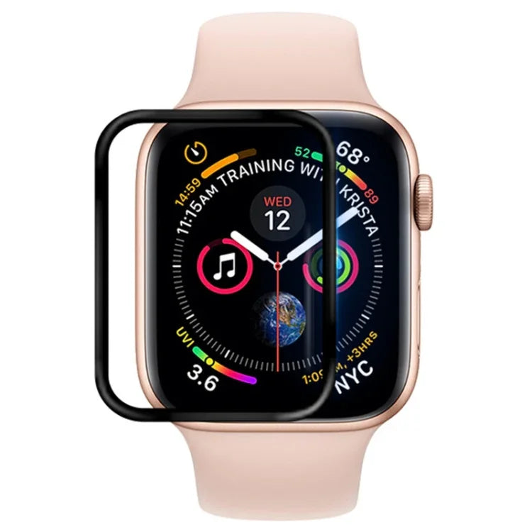 50 Stück weiche PET-Schutzfolie für Apple Watch Series 3 / 2 / 1 (42 mm) – Vollflächiger Displayschutz