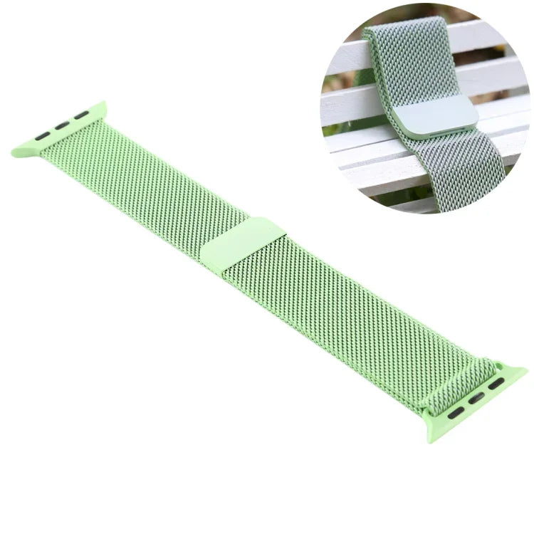 Für Apple Watch Series 7 41 mm / 6 &amp; SE &amp; 5 &amp; 4 40 mm / 3 &amp; 2 &amp; 1 38 mm: Farbwechselndes magnetisches Nylon-Armband, 40 mm