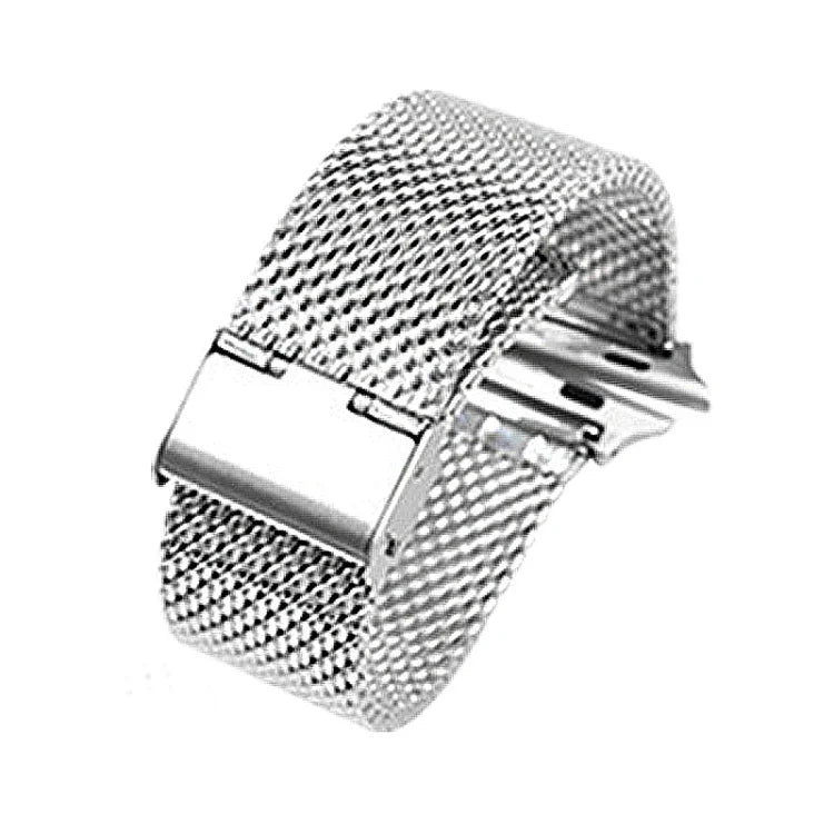 Milanaise-Armband aus Edelstahl 304 mit Verbindungsstück für Apple Watch Series 10 (42 mm), 9, 8 und 7 (41 mm), SE 3, SE 2, 6, SE, 5 und 4 (40 mm) sowie 3, 2 und 1 (38 mm) und Apple Watch Series 7 (41 mm), 6, SE, 5 und 4 (40 mm).