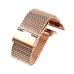 304 Edelstahl-Milanaise-Uhrenarmband mit Adapter für Apple Watch Ultra 49mm & Watch Ultra 2 49mm / Series 10 46mm / 9&8&7 45mm / SE 3&SE 2&6&SE&5&4 44mm / 3&2&1 42mm, für Apple Watch Series 7 45mm / & 6 & SE & 5 & 4 44mm