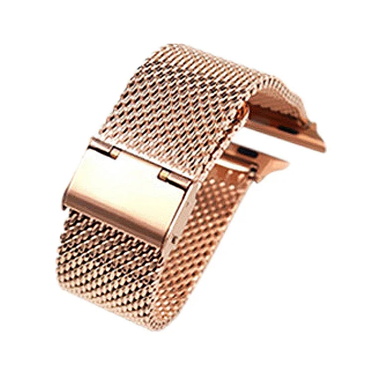 304 Edelstahl-Milanaise-Uhrenarmband mit Adapter für Apple Watch Ultra 49mm & Watch Ultra 2 49mm / Series 10 46mm / 9&8&7 45mm / SE 3&SE 2&6&SE&5&4 44mm / 3&2&1 42mm, für Apple Watch Series 7 45mm / & 6 & SE & 5 & 4 44mm