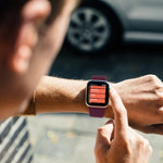 Für Apple Watch Series 10 42 mm / 9 &amp; 8 &amp; 7 41 mm / SE 3 &amp; SE 2 &amp; 6 &amp; SE 5 &amp; 4 40 mm / 3 &amp; 2 &amp; 1 38 mm, einfarbiges, elastisches Silikonarmband, Größe: L 156 mm