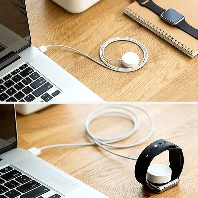 2 m langes magnetisches kabelloses Ladegerät für Apple Watch Series Ultra &amp; 10 / 9 / 8 / 7 / 6 / 5 / 4 / 3 / 2, 2 m