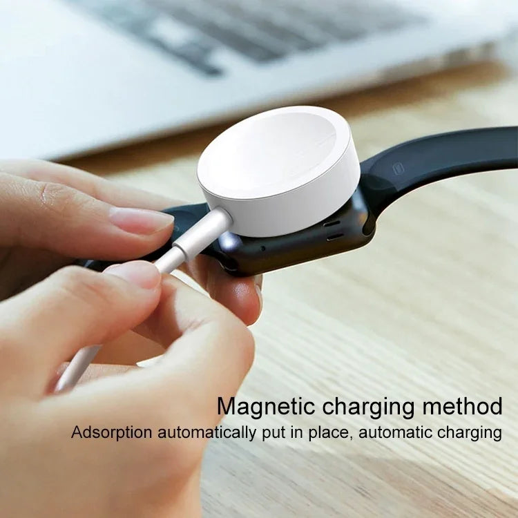 2 m langes magnetisches kabelloses Ladegerät für Apple Watch Series Ultra &amp; 10 / 9 / 8 / 7 / 6 / 5 / 4 / 3 / 2, 2 m