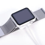 1 m langes quadratisches magnetisches Schnellladekabel mit USB-Anschluss für Apple Watch Series Ultra/8/7/6/SE/SE2/5/4/3/2