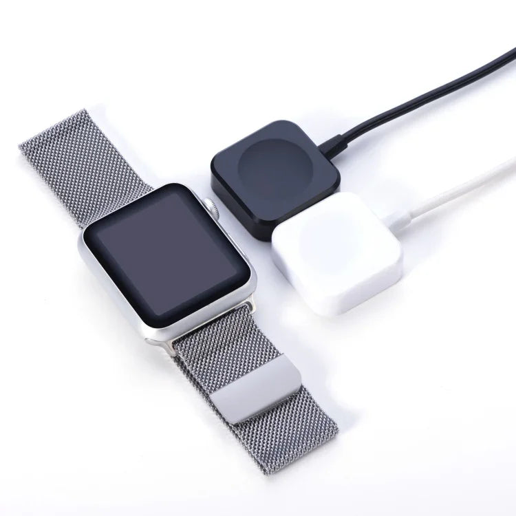 1 m langes quadratisches magnetisches Schnellladekabel mit USB-Anschluss für Apple Watch Series Ultra/8/7/6/SE/SE2/5/4/3/2