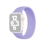 Für Apple Watch Ultra 49 mm &amp; Watch Ultra 2 49 mm / Series 10 46 mm / 9 &amp; 8 &amp; 7 45 mm / SE 3 &amp; SE 2 &amp; 6 &amp; SE 5 &amp; 4 44 mm / 3 &amp; 2 &amp; 1 42 mm: Elastisches Silikonarmband in Unifarbe, Größe: L (156 mm)