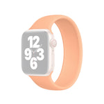 Für Apple Watch Ultra 49 mm &amp; Watch Ultra 2 49 mm / Series 10 46 mm / 9 &amp; 8 &amp; 7 45 mm / SE 3 &amp; SE 2 &amp; 6 &amp; SE 5 &amp; 4 44 mm / 3 &amp; 2 &amp; 1 42 mm: Elastisches Silikonarmband in Unifarbe, Größe: L (156 mm)