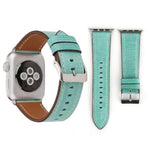 Für Apple Watch Series 10 42 mm / 9 &amp; 8 &amp; 7 41 mm / SE 3 &amp; SE 2 &amp; 6 &amp; SE 5 &amp; 4 40 mm / 3 &amp; 2 &amp; 1 38 mm: Armband aus echtem Leder im frischen Stil, 38 mm