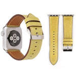 Für Apple Watch Series 10 42 mm / 9 &amp; 8 &amp; 7 41 mm / SE 3 &amp; SE 2 &amp; 6 &amp; SE 5 &amp; 4 40 mm / 3 &amp; 2 &amp; 1 38 mm: Armband aus echtem Leder im frischen Stil, 38 mm