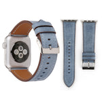 Für Apple Watch Ultra 49 mm &amp; Watch Ultra 2 49 mm / Series 10 46 mm / 9 &amp; 8 &amp; 7 45 mm / SE 3 &amp; SE 2 &amp; 6 &amp; SE 5 &amp; 4 44 mm / 3 &amp; 2 &amp; 1 42 mm: Armband aus echtem Leder im frischen Stil, 42 mm