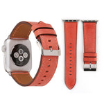Für Apple Watch Ultra 49 mm &amp; Watch Ultra 2 49 mm / Series 10 46 mm / 9 &amp; 8 &amp; 7 45 mm / SE 3 &amp; SE 2 &amp; 6 &amp; SE 5 &amp; 4 44 mm / 3 &amp; 2 &amp; 1 42 mm: Armband aus echtem Leder im frischen Stil, 42 mm