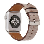 Für Apple Watch Ultra 49 mm &amp; Watch Ultra 2 49 mm / Series 10 46 mm / 9 &amp; 8 &amp; 7 45 mm / SE 3 &amp; SE 2 &amp; 6 &amp; SE 5 &amp; 4 44 mm / 3 &amp; 2 &amp; 1 42 mm: Armband aus echtem Leder im frischen Stil, 42 mm