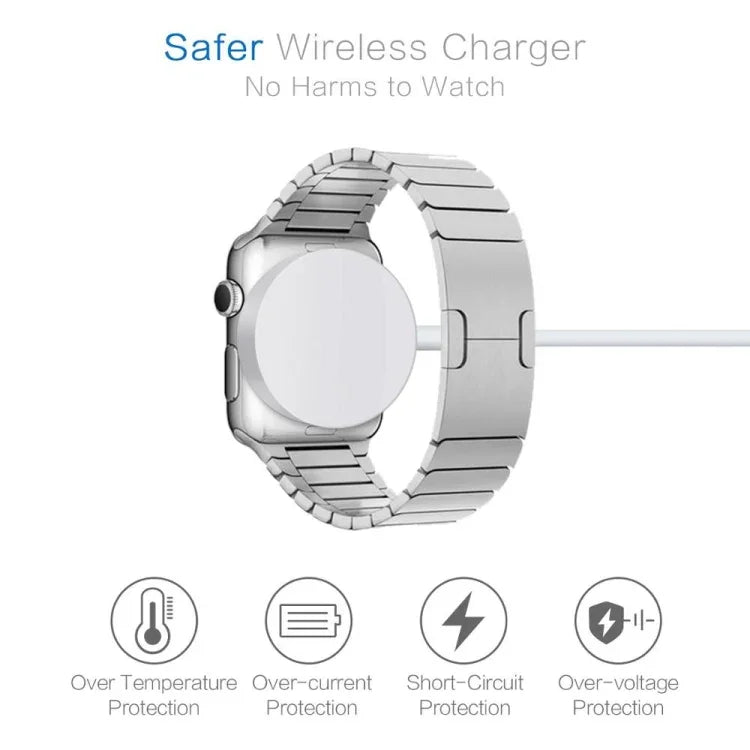30 cm langes, universelles, tragbares, magnetisches kabelloses Ladegerät mit USB-C-Anschluss für Apple Watch Series Ultra, 8, 7, 6, 5, 4, 3 und 2