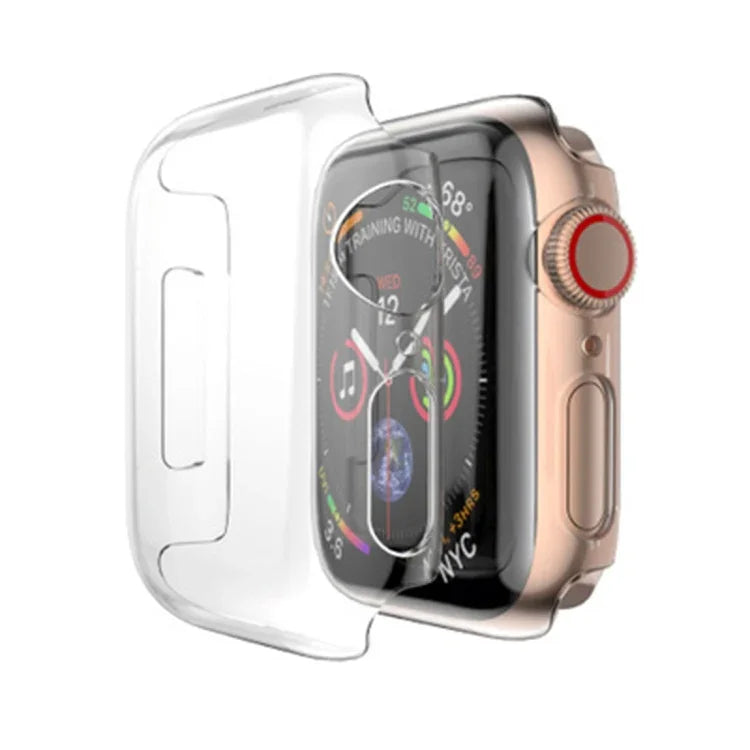 Vollständige Schutzhülle aus Polycarbonat (transparent) für Apple Watch Series 6 / 5 / 4 / Watch SE 44 mm