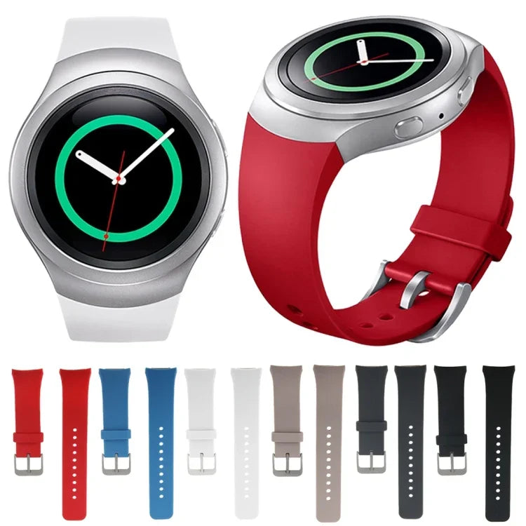 Für Samsung Gear S2 Sport / Gear S2 Uhr, einfarbiges Silikonarmband