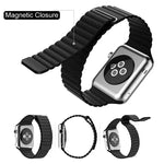 Armband aus PU-Leder mit Magnetverschluss für Apple Watch 38 mm