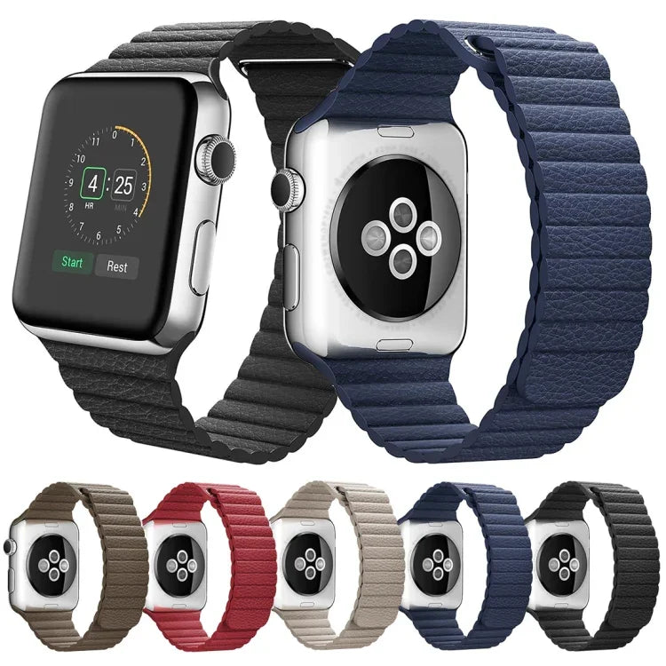 Armband aus PU-Leder mit Magnetverschluss für Apple Watch 38 mm