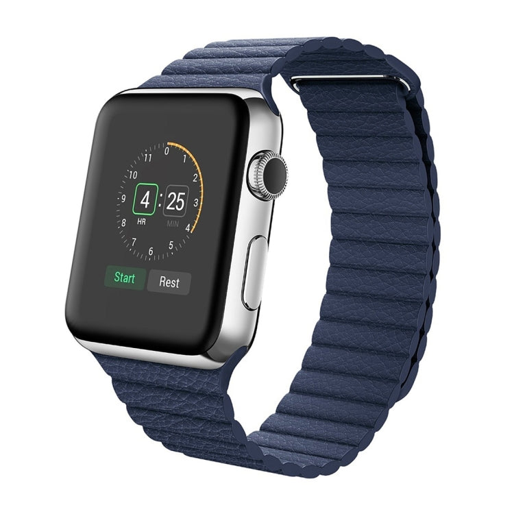 Armband aus PU-Leder mit Magnetverschluss für Apple Watch 42 mm