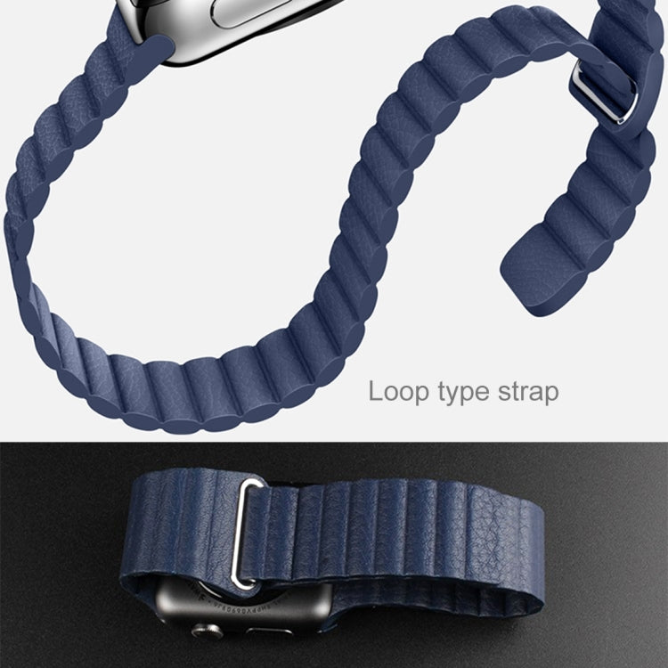 Armband aus PU-Leder mit Magnetverschluss für Apple Watch 42 mm